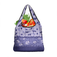 Hawaii Christmas In July Grocery Bag Amethyst Purple Mele Kalikimaka Sea Animals