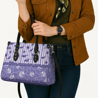 Hawaii Christmas In July Leather Bag Amethyst Purple Mele Kalikimaka Sea Animals