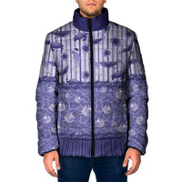 Hawaii Christmas In July Padded Jacket Amethyst Purple Mele Kalikimaka Sea Animals