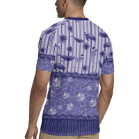 Hawaii Christmas In July Rugby Jersey Amethyst Purple Mele Kalikimaka Sea Animals