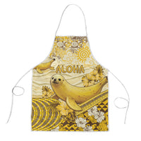 Hawaii Banana Seal Apron Ilio Holo I Ka Uaua Aloha