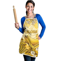 Hawaii Banana Seal Apron Ilio Holo I Ka Uaua Aloha