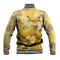 Hawaii Banana Seal Baseball Jacket Ilio Holo I Ka Uaua Aloha