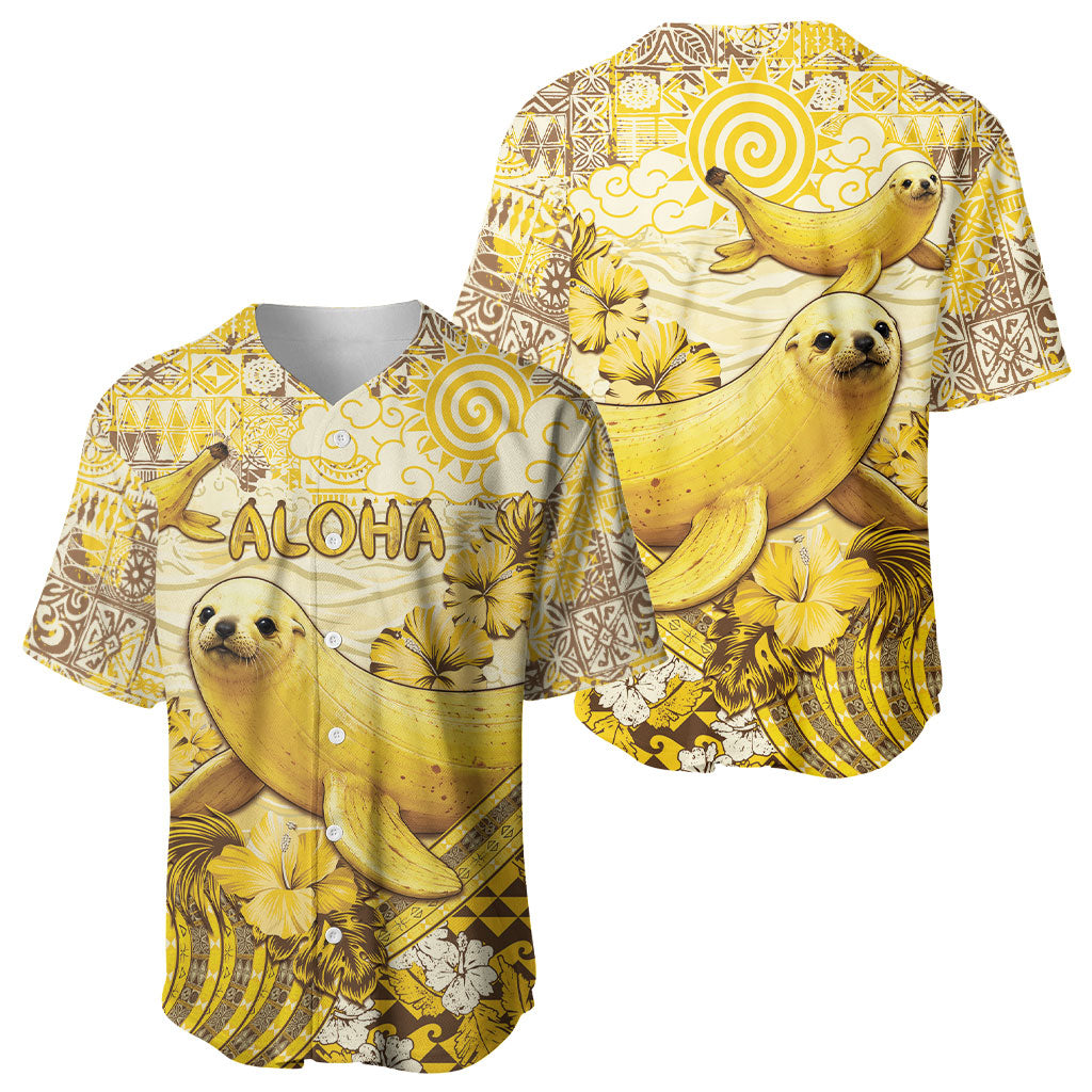 Hawaii Banana Seal Baseball Jersey Ilio Holo I Ka Uaua Aloha
