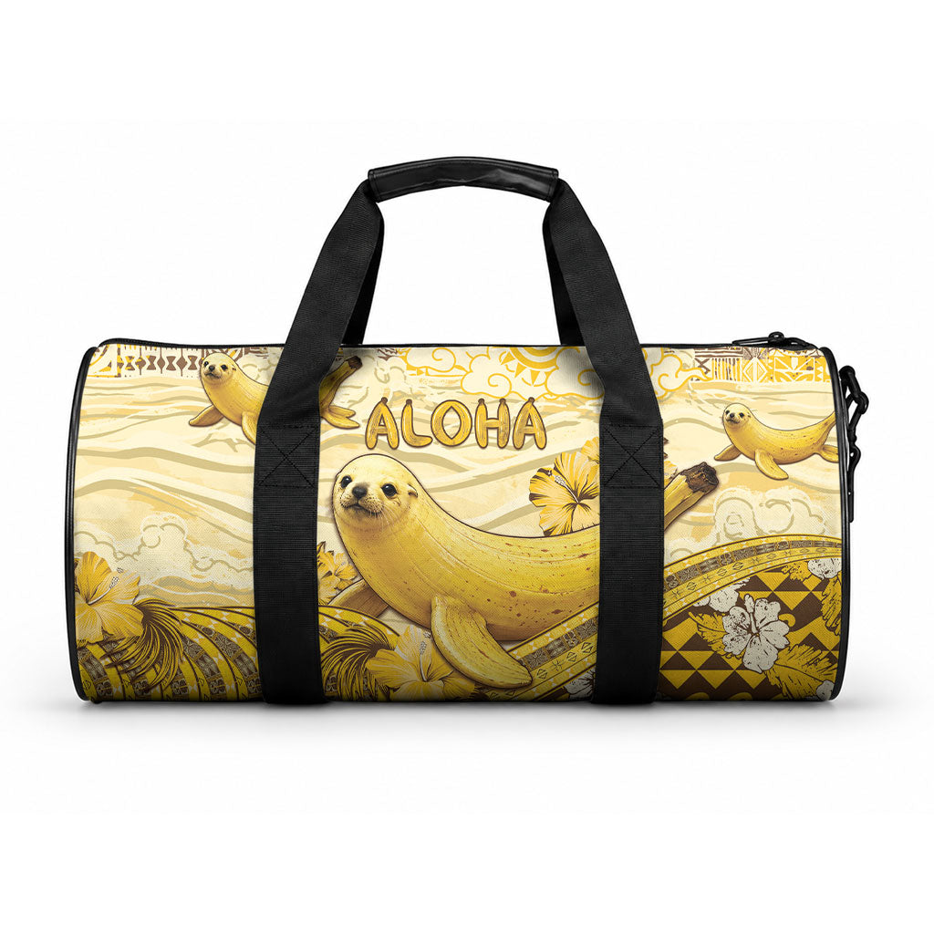 Hawaii Banana Seal Duffle Bag Ilio Holo I Ka Uaua Aloha