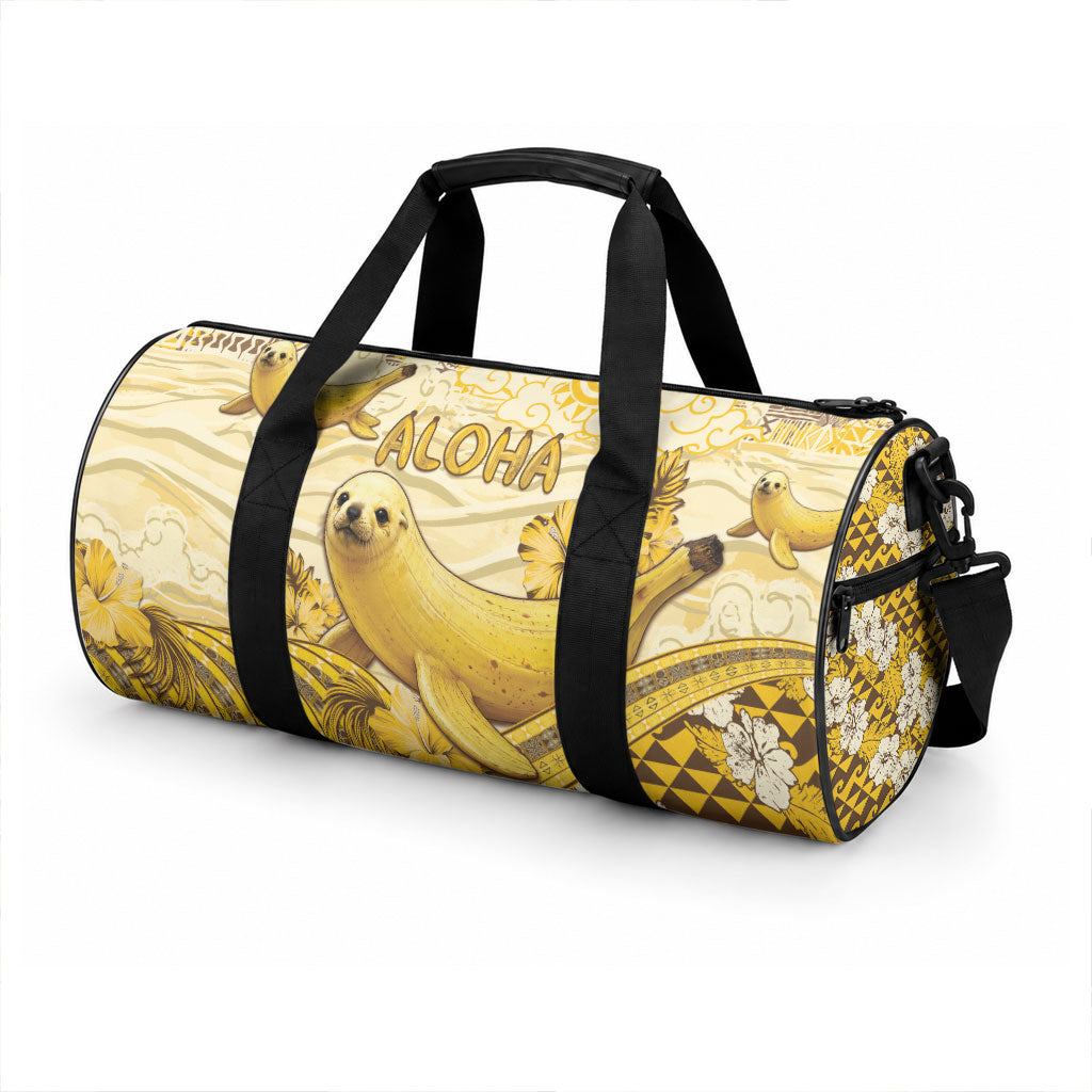 Hawaii Banana Seal Duffle Bag Ilio Holo I Ka Uaua Aloha