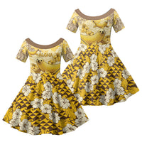 Hawaii Banana Seal Family Matching Puletasi and Hawaiian Shirt Ilio Holo I Ka Uaua Aloha