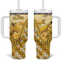 Hawaii Banana Seal Tumbler With Handle Ilio Holo I Ka Uaua Aloha