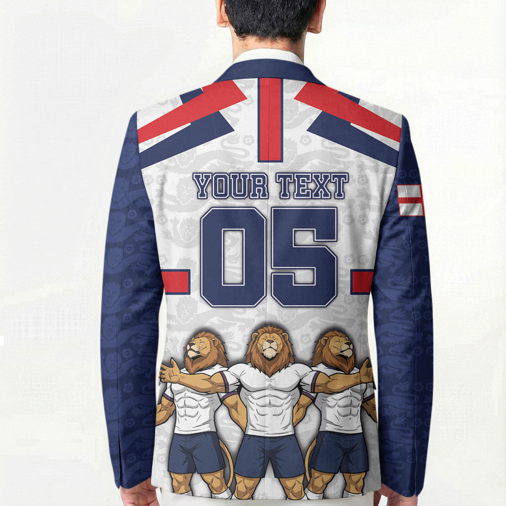 Custom England Football Blazer Three Lions Trophy St George Cross