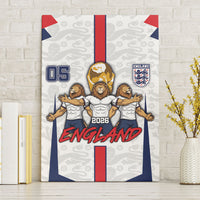 Custom England Football Canvas Wall Art Three Lions Trophy St George Cross