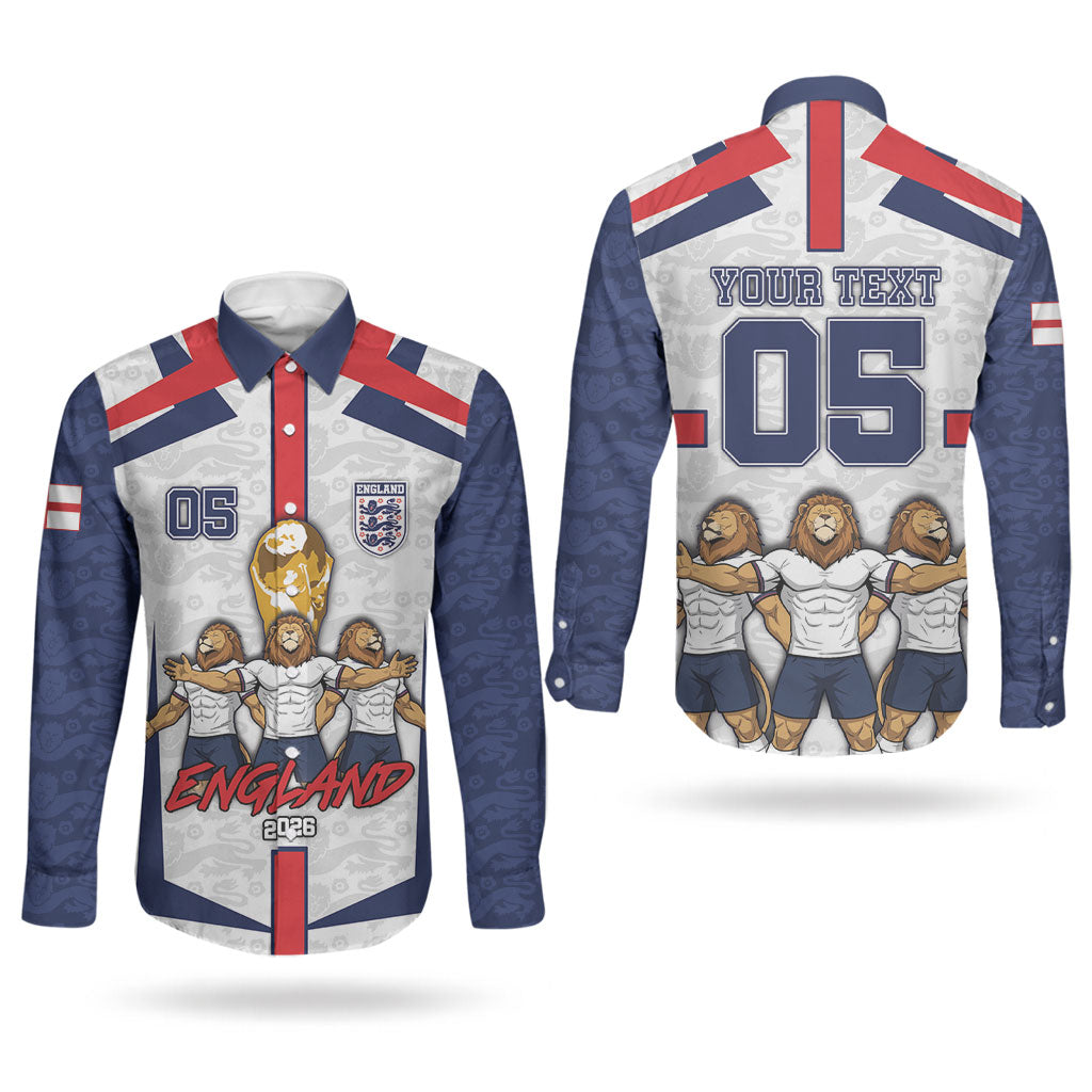 Custom England Football Couples Matching Short Sleeve Bodycon Dress and Long Sleeve Button Shirt Three Lions Trophy St George Cross