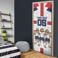 Custom England Football Door Cover Three Lions Trophy St George Cross DT05 - Polynesian Pride