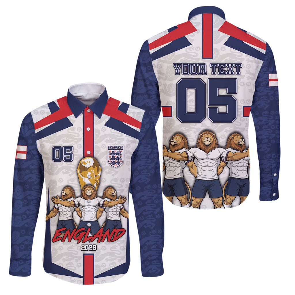 Custom England Football Family Matching Puletasi and Hawaiian Shirt Three Lions Trophy St George Cross