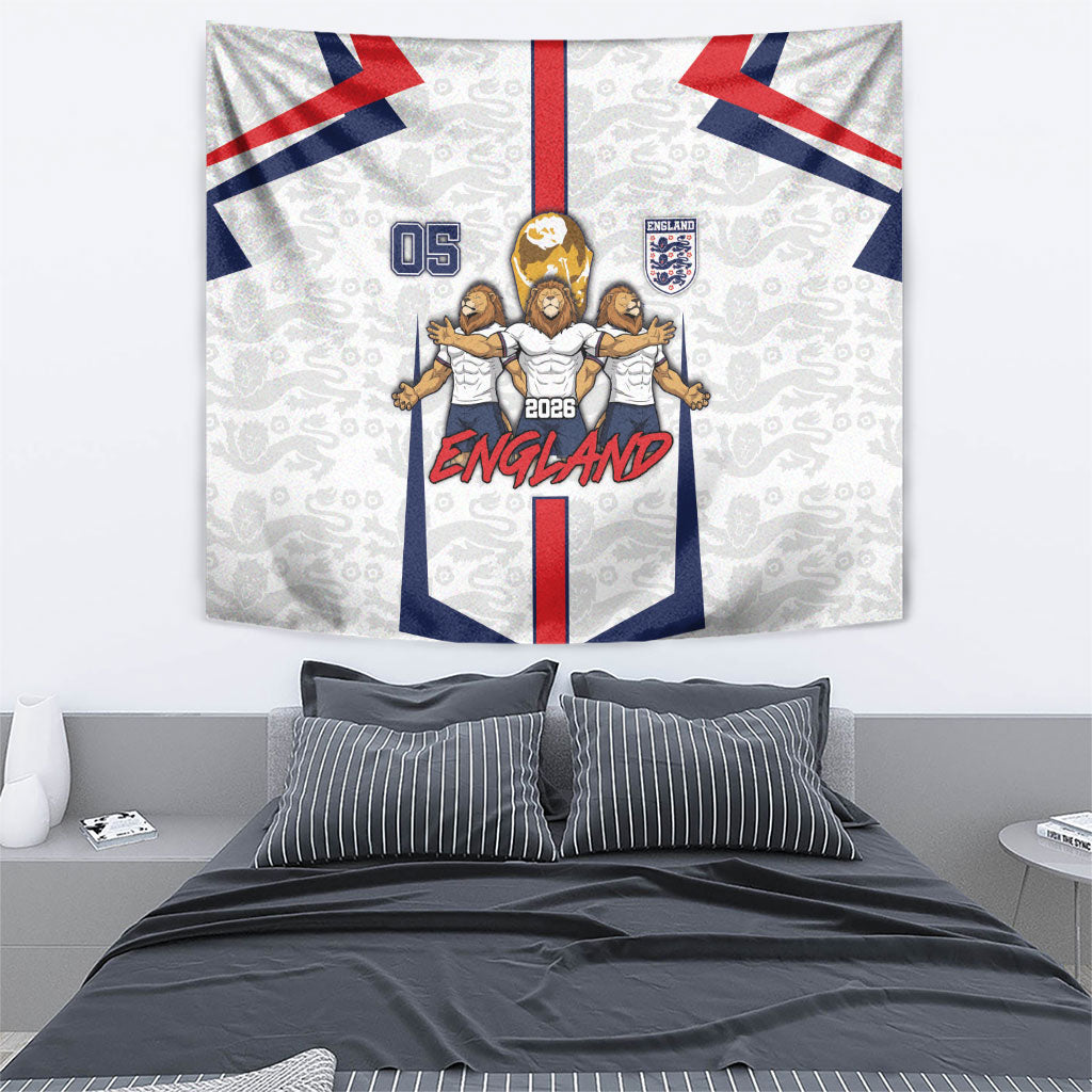 Custom England Football Tapestry Three Lions Trophy St George Cross