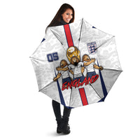 Custom England Football Umbrella Three Lions Trophy St George Cross