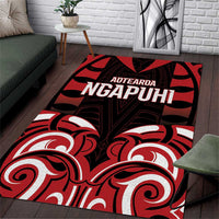 Aotearoa Ngapuhi Area Rug Maori Pattern New Zealand - Polynesian Pride