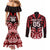 Custom Aotearoa Ngapuhi Couples Matching Mermaid Dress and Long Sleeve Button Shirt Maori Pattern New Zealand - Polynesian Pride