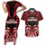 Custom Aotearoa Ngapuhi Couples Matching Short Sleeve Bodycon Dress and Hawaiian Shirt Maori Pattern New Zealand - Polynesian Pride