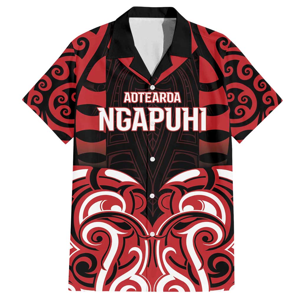 Custom Aotearoa Ngapuhi Family Matching Long Sleeve Bodycon Dress and Hawaiian Shirt Maori Pattern New Zealand - Polynesian Pride