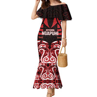 Custom Aotearoa Ngapuhi Family Matching Mermaid Dress and Hawaiian Shirt Maori Pattern New Zealand - Polynesian Pride