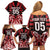 Custom Aotearoa Ngapuhi Family Matching Off Shoulder Short Dress and Hawaiian Shirt Maori Pattern New Zealand - Polynesian Pride