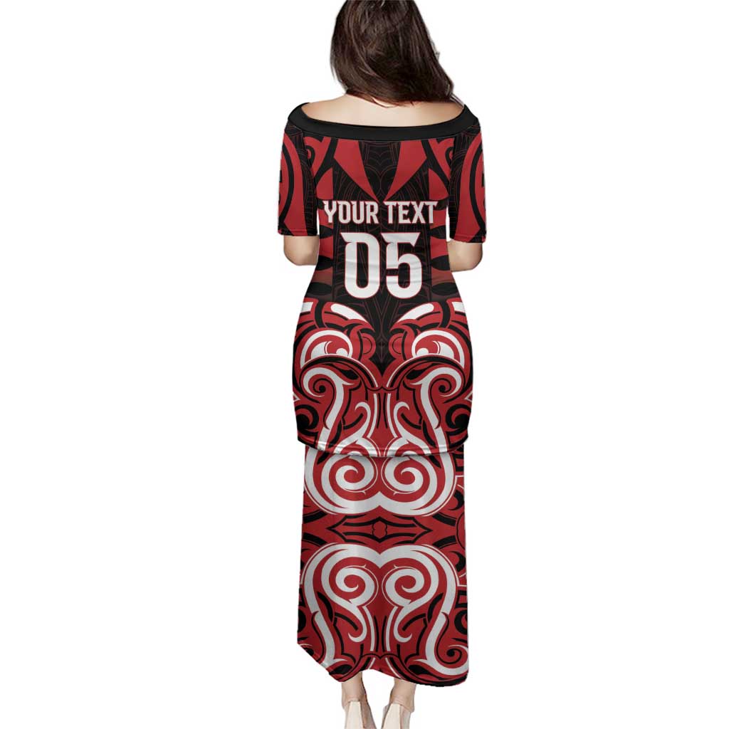 Custom Aotearoa Ngapuhi Family Matching Puletasi and Hawaiian Shirt Maori Pattern New Zealand - Polynesian Pride