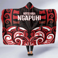 Aotearoa Ngapuhi Hooded Blanket Maori Pattern New Zealand - Polynesian Pride