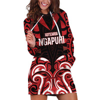 Custom Aotearoa Ngapuhi Hoodie Dress Maori Pattern New Zealand - Polynesian Pride