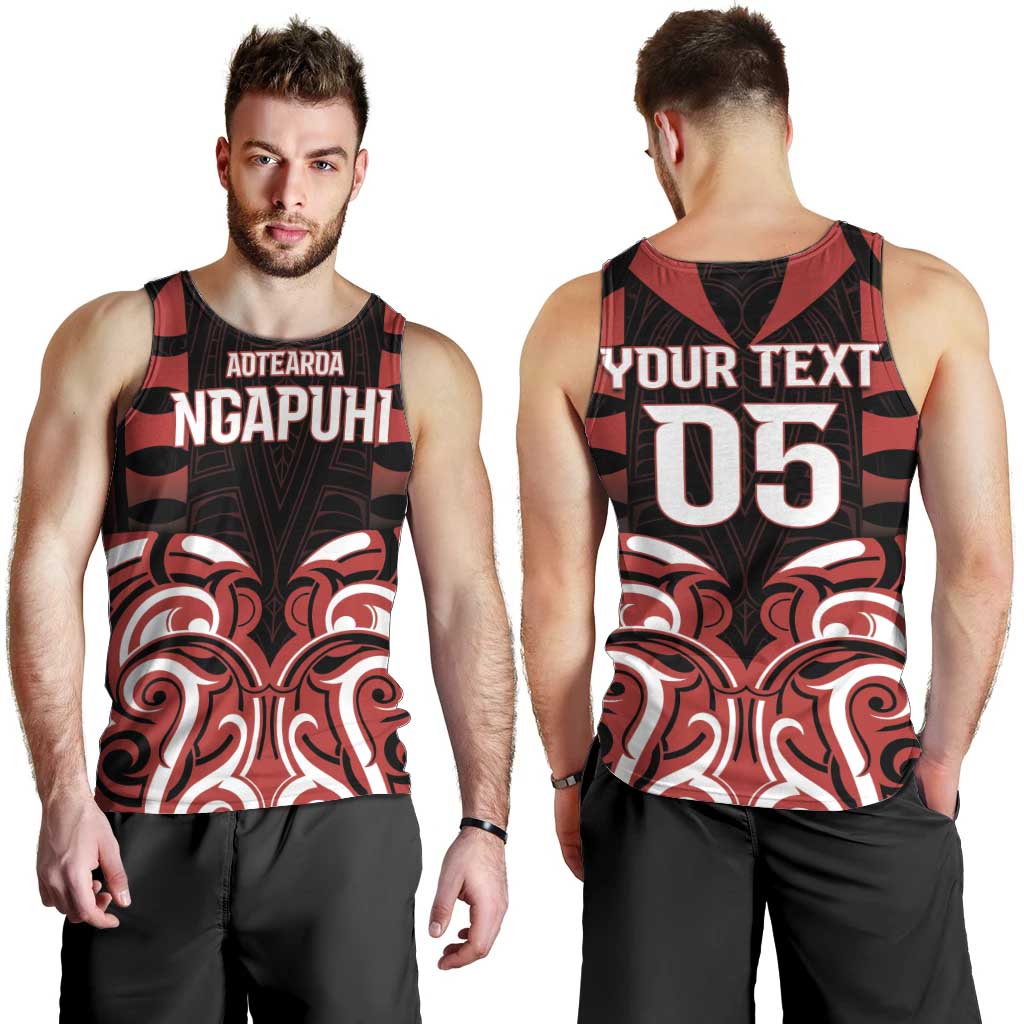 Custom Aotearoa Ngapuhi Men Tank Top Maori Pattern New Zealand - Polynesian Pride