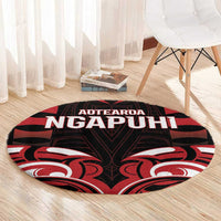 Aotearoa Ngapuhi Round Carpet Maori Pattern New Zealand - Polynesian Pride