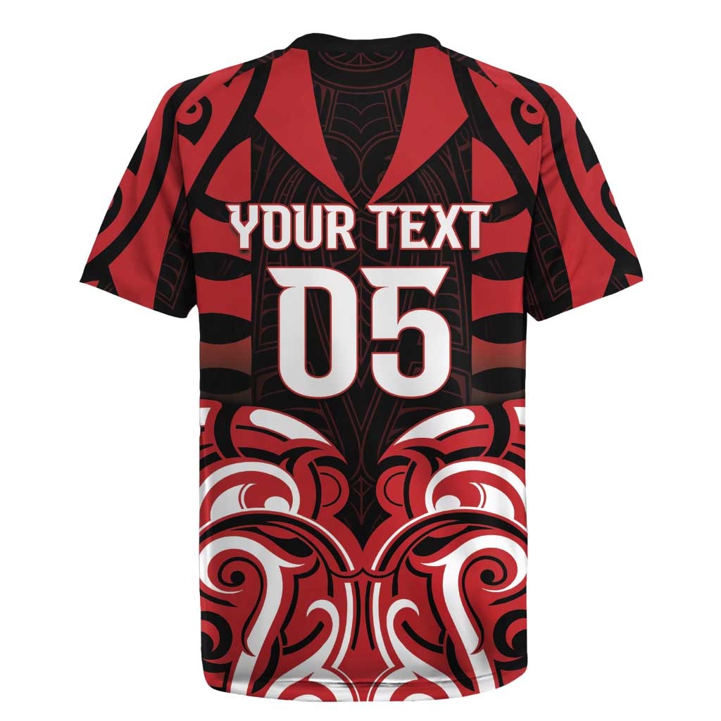 Custom Aotearoa Ngapuhi Rugby Jersey Maori Pattern New Zealand - Polynesian Pride