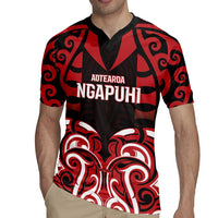 Custom Aotearoa Ngapuhi Rugby Jersey Maori Pattern New Zealand - Polynesian Pride