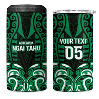 Custom Aotearoa Ngai Tahu 4 in 1 Can Cooler Tumbler Maori Pattern New Zealand - Polynesian Pride