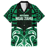 Custom Aotearoa Ngai Tahu Family Matching Summer Maxi Dress and Hawaiian Shirt Maori Pattern New Zealand - Polynesian Pride