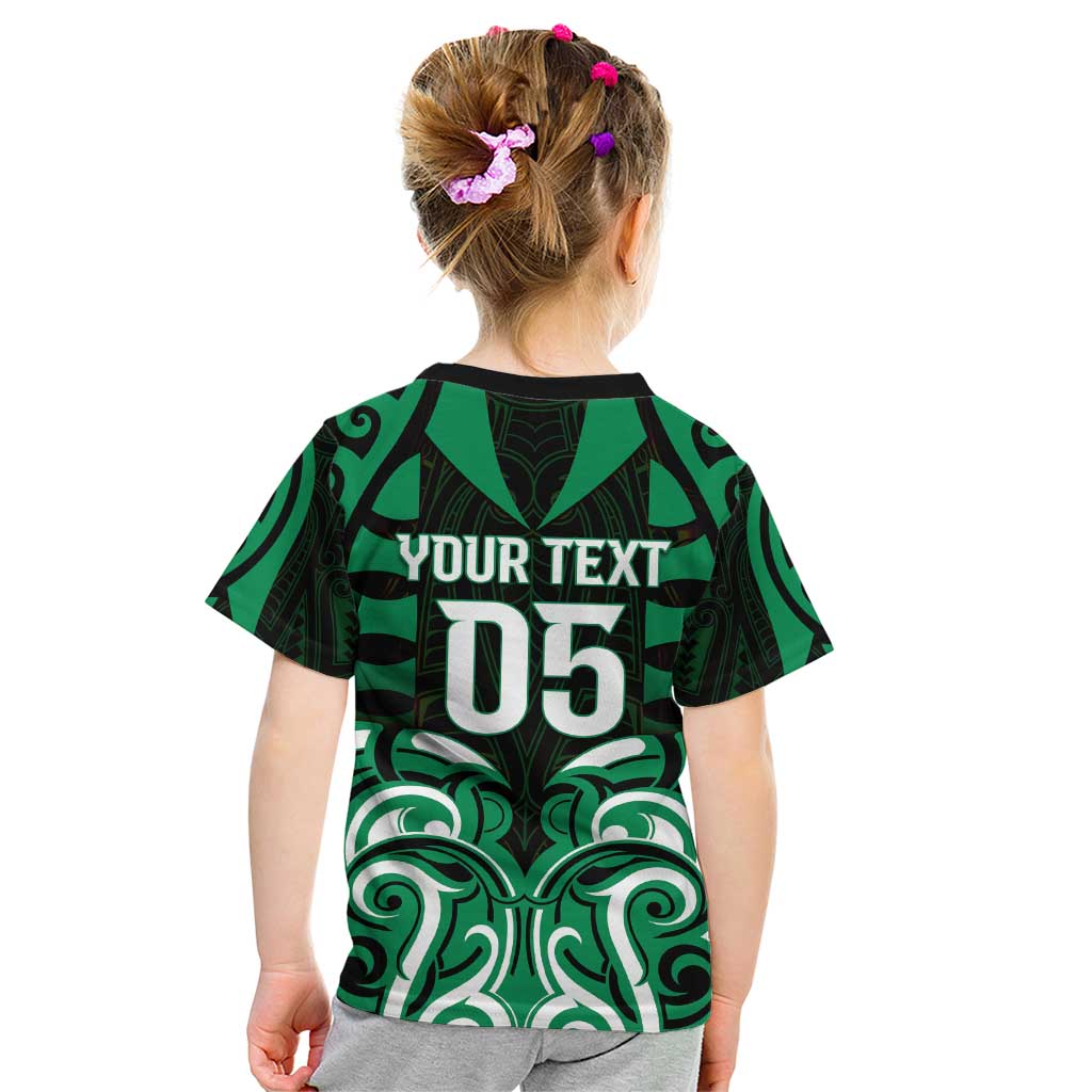 Custom Aotearoa Ngai Tahu Kid T Shirt Maori Pattern New Zealand - Polynesian Pride