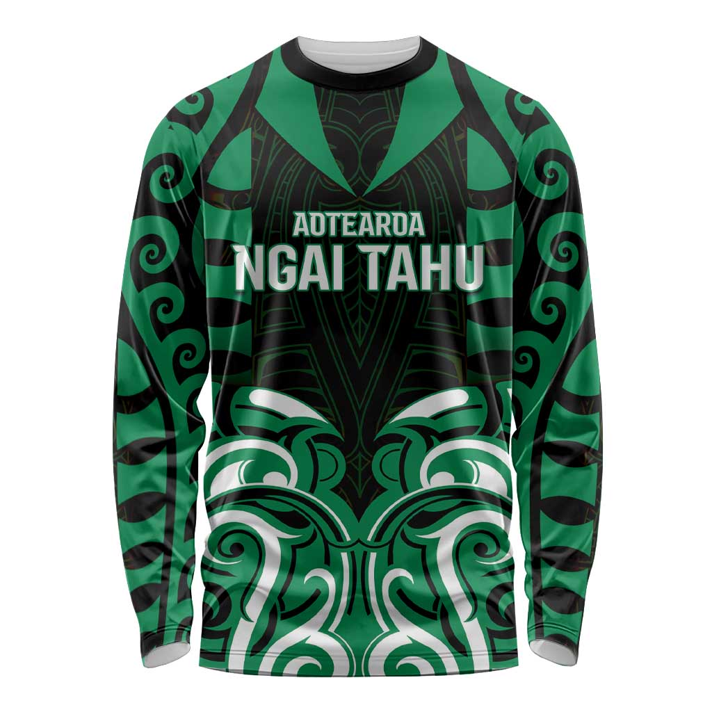 Custom Aotearoa Ngai Tahu Long Sleeve Shirt Maori Pattern New Zealand - Polynesian Pride