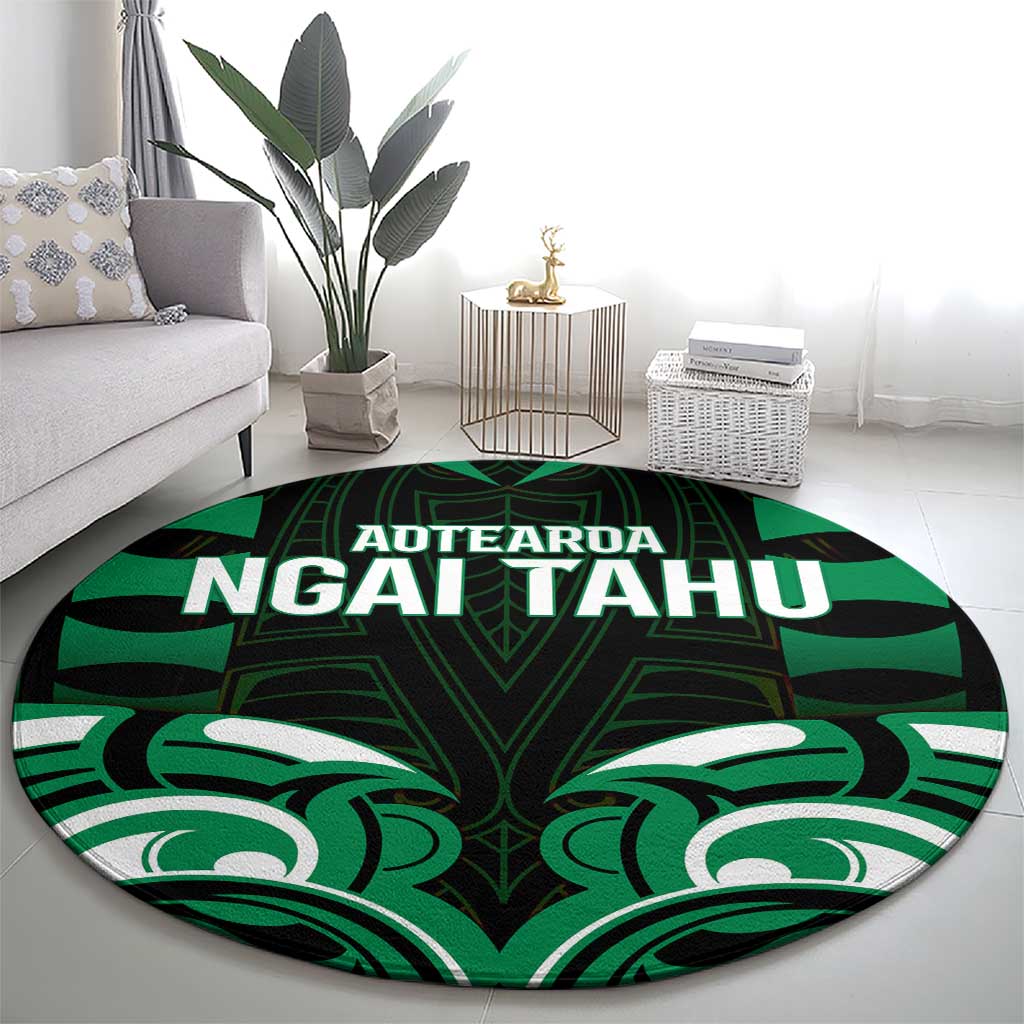 Aotearoa Ngai Tahu Round Carpet Maori Pattern New Zealand - Polynesian Pride
