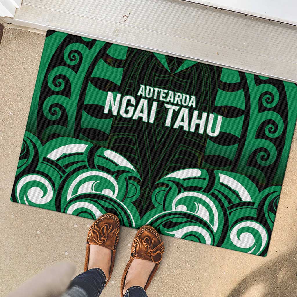 Aotearoa Ngai Tahu Rubber Doormat Maori Pattern New Zealand - Polynesian Pride