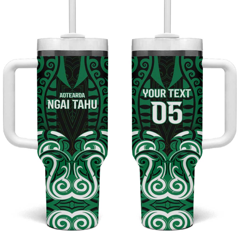 Custom Aotearoa Ngai Tahu Tumbler With Handle Maori Pattern New Zealand - Polynesian Pride