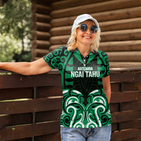 Custom Aotearoa Ngai Tahu Women Polo Shirt Maori Pattern New Zealand - Polynesian Pride