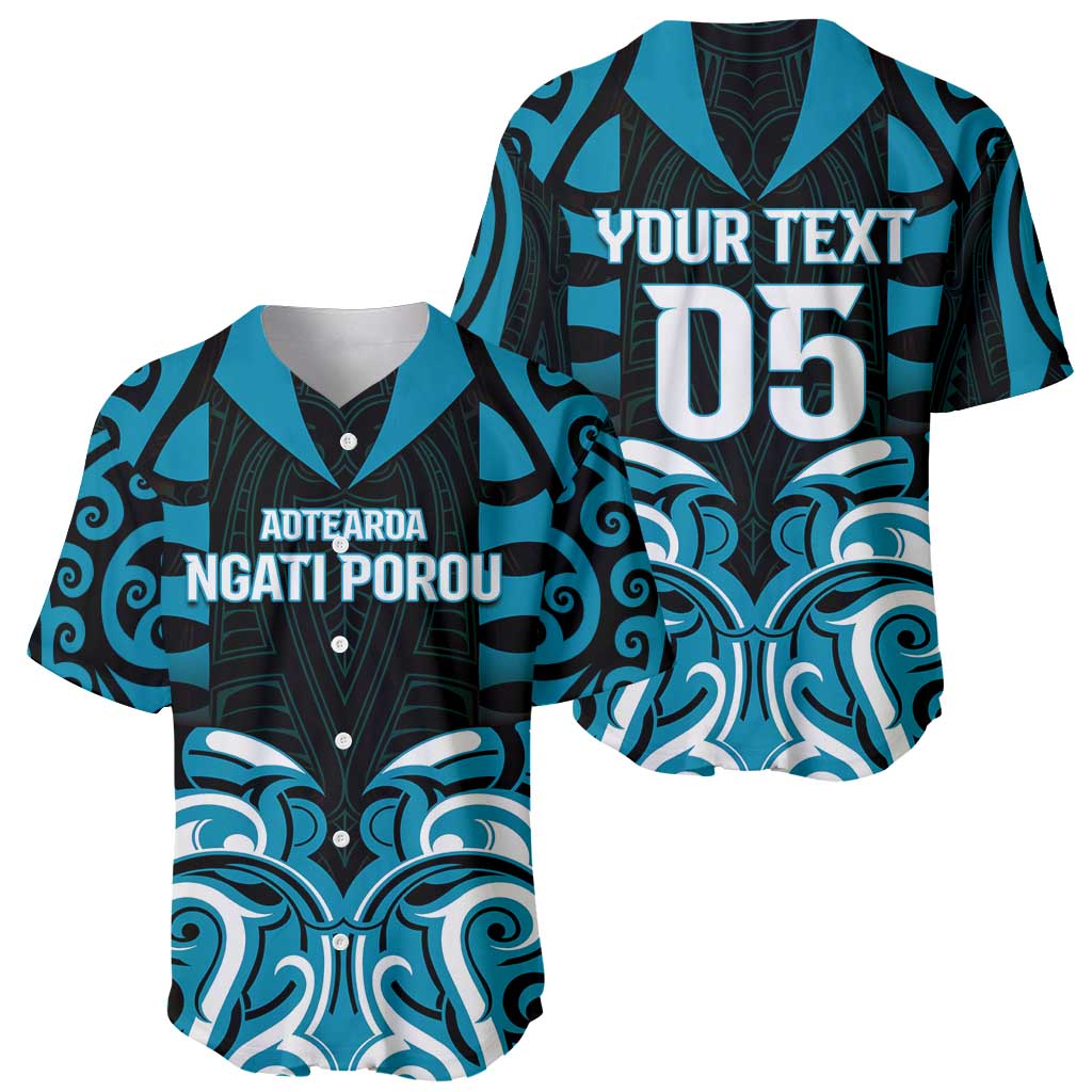 Custom Aotearoa Ngati Porou Baseball Jersey Maori Pattern New Zealand - Polynesian Pride