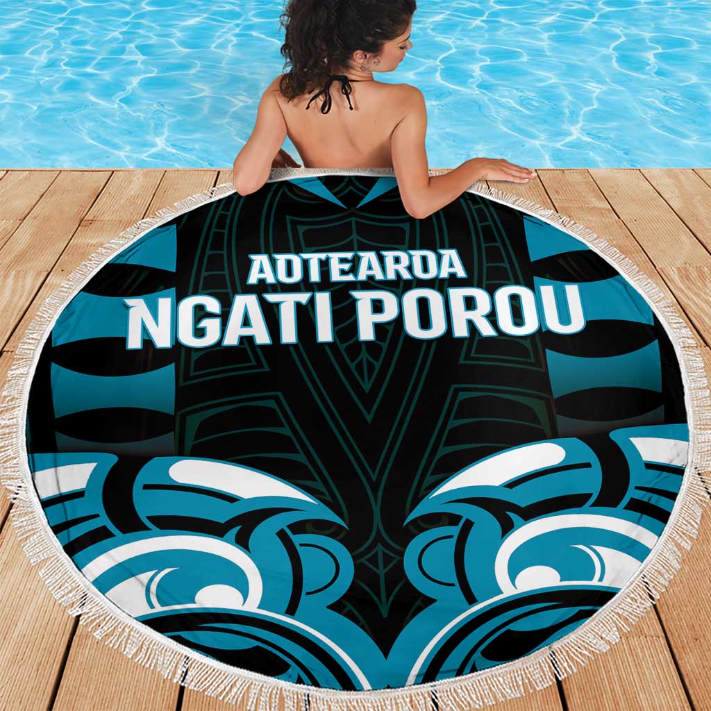 Aotearoa Ngati Porou Beach Blanket Maori Pattern New Zealand - Polynesian Pride