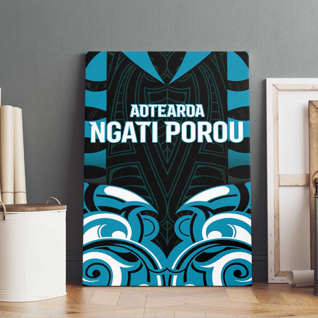 Aotearoa Ngati Porou Canvas Wall Art Maori Pattern New Zealand - Polynesian Pride