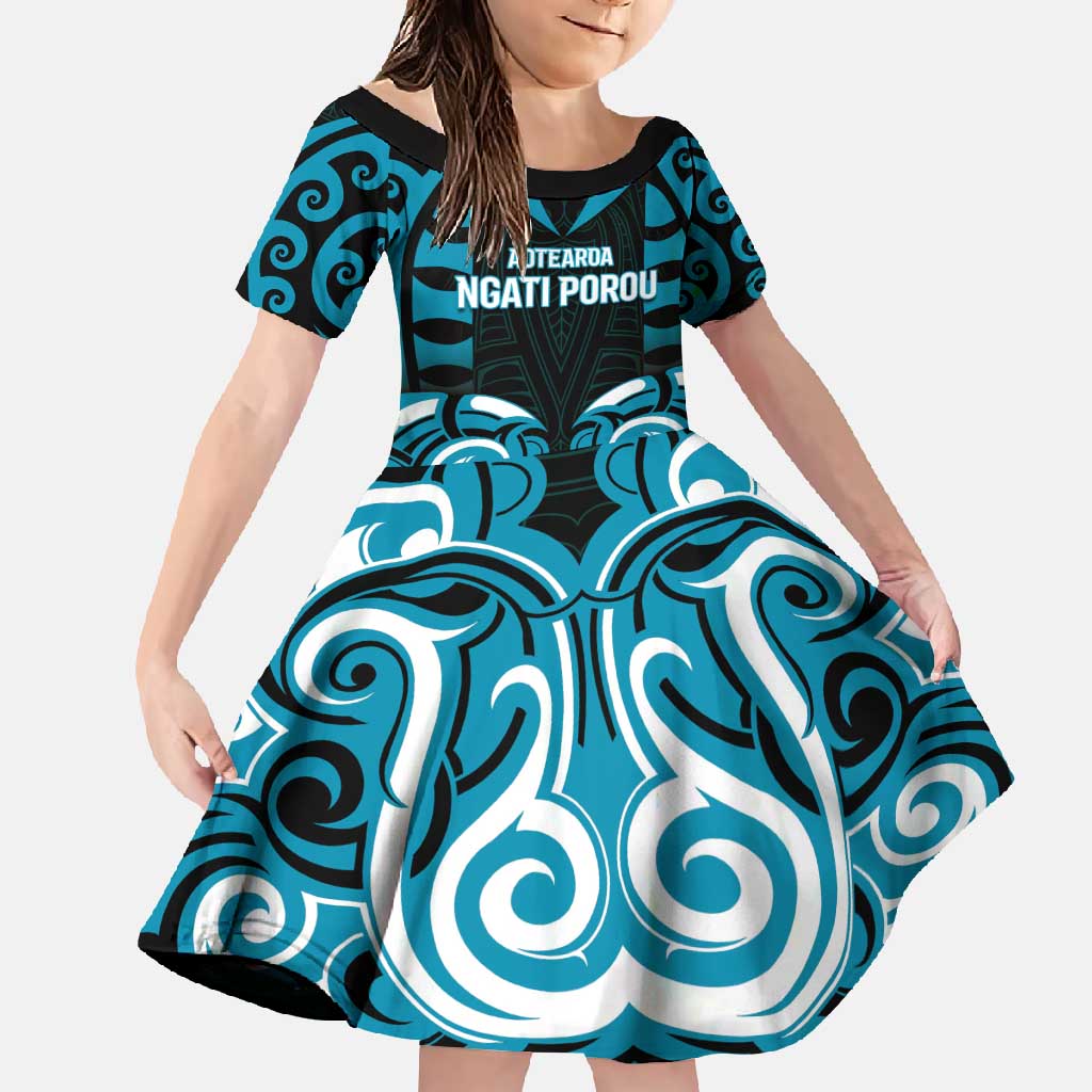 Custom Aotearoa Ngati Porou Family Matching Mermaid Dress and Hawaiian Shirt Maori Pattern New Zealand - Polynesian Pride