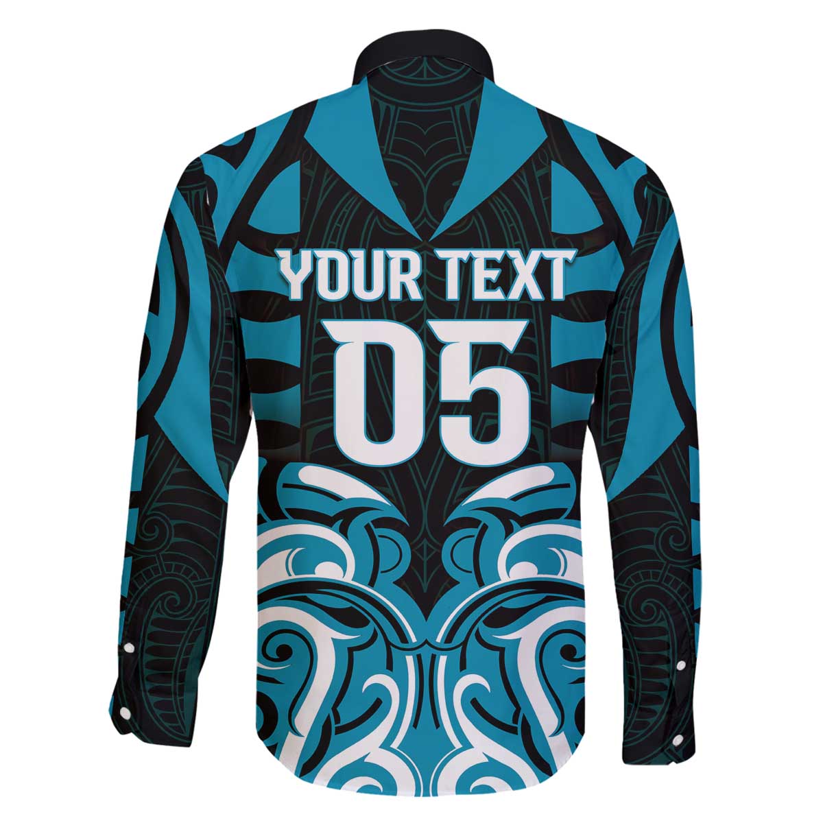 Custom Aotearoa Ngati Porou Family Matching Off The Shoulder Long Sleeve Dress and Hawaiian Shirt Maori Pattern New Zealand - Polynesian Pride