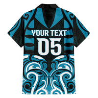 Custom Aotearoa Ngati Porou Family Matching Off Shoulder Maxi Dress and Hawaiian Shirt Maori Pattern New Zealand - Polynesian Pride