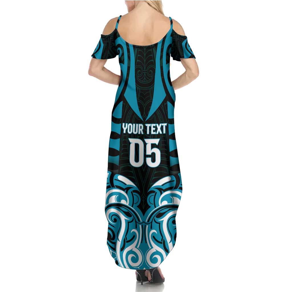 Custom Aotearoa Ngati Porou Family Matching Summer Maxi Dress and Hawaiian Shirt Maori Pattern New Zealand - Polynesian Pride