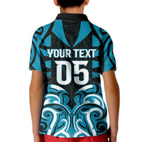 Custom Aotearoa Ngati Porou Kid Polo Shirt Maori Pattern New Zealand - Polynesian Pride