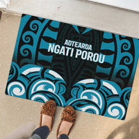 Aotearoa Ngati Porou Rubber Doormat Maori Pattern New Zealand - Polynesian Pride