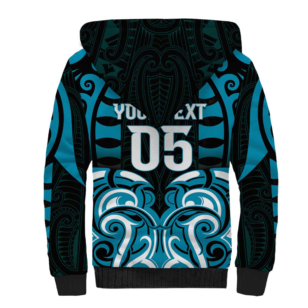 Custom Aotearoa Ngati Porou Sherpa Hoodie Maori Pattern New Zealand - Polynesian Pride